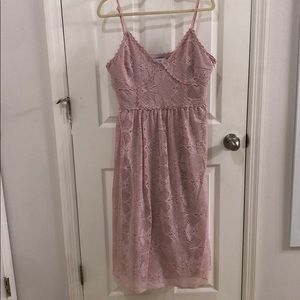 Napean Sea Road Blush Pink Lace Dress